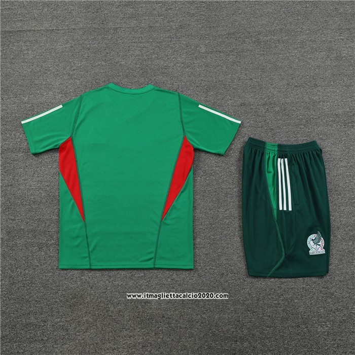 Tuta da Track Messico Manica Corta 2023 2024 Verde - Pantalon Corto